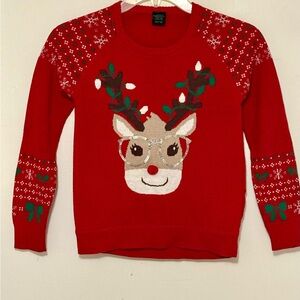 Girls Sweater with Reindeer